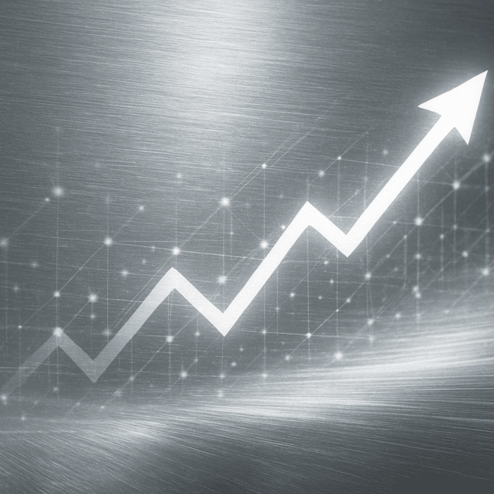Hopean hintakehitystä ja markkinanousua kuvaava havainnekuva