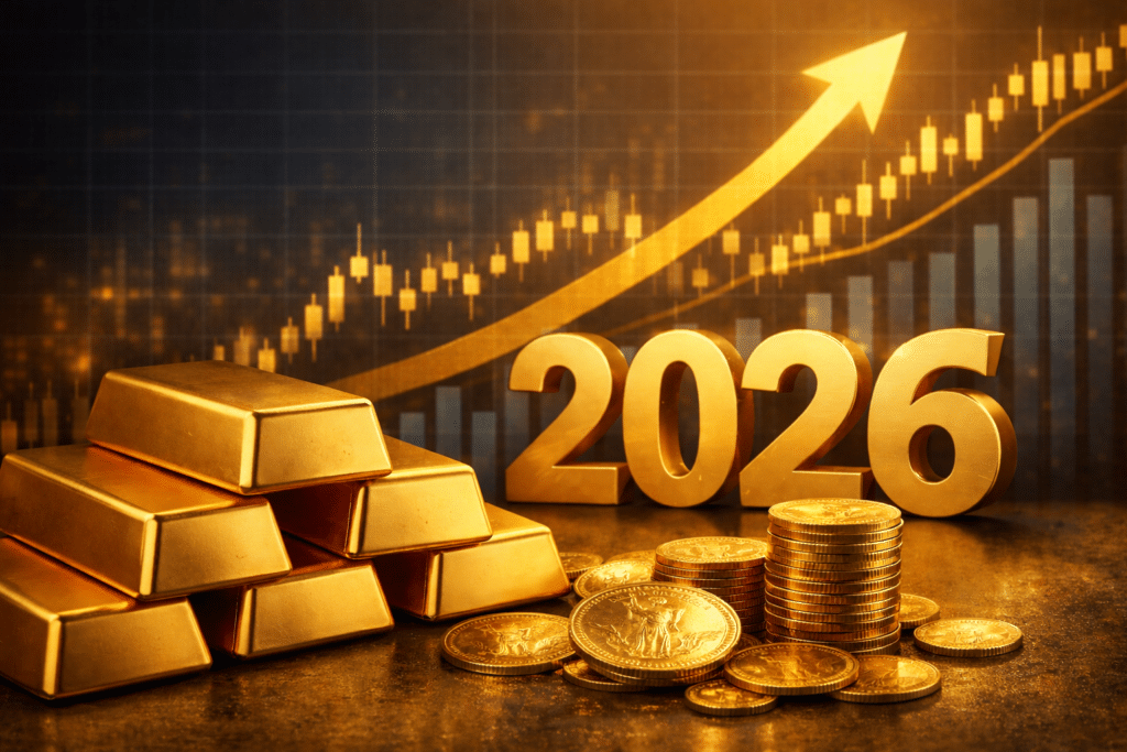 Kullan hintakehitystä ja markkinanousua kuvaava havainnekuva vuodelle 2026